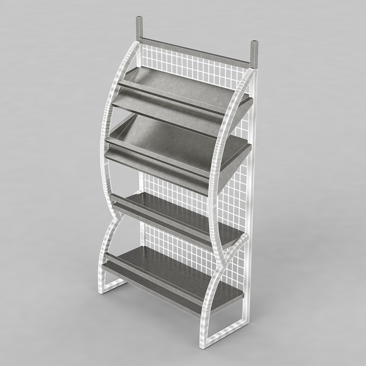 Goods Shelves 3d model
