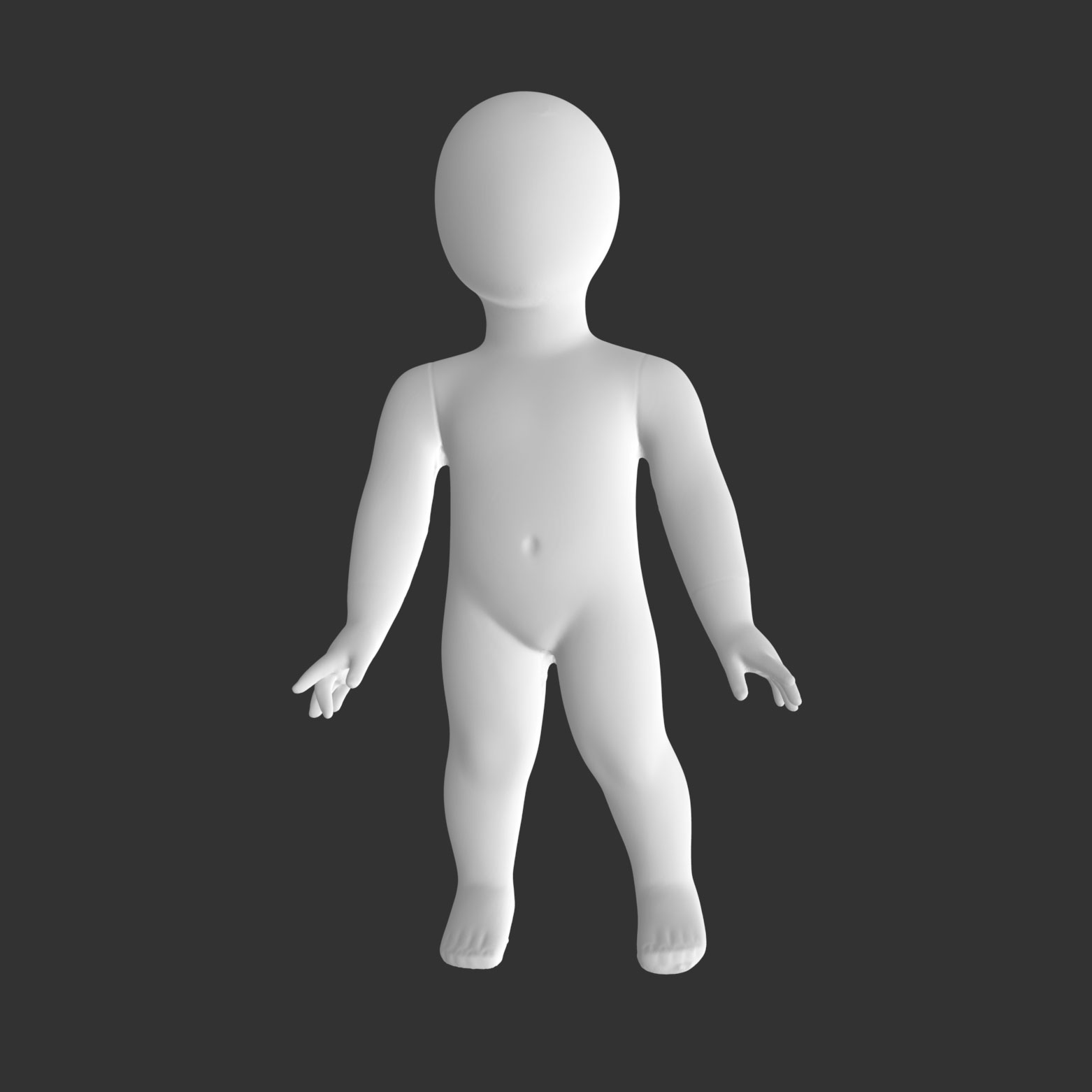 Modelo de impresión 3d infantil de pie