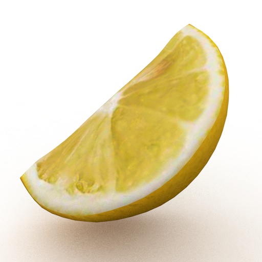 شريحة الليمون ثلاثية الابعاد