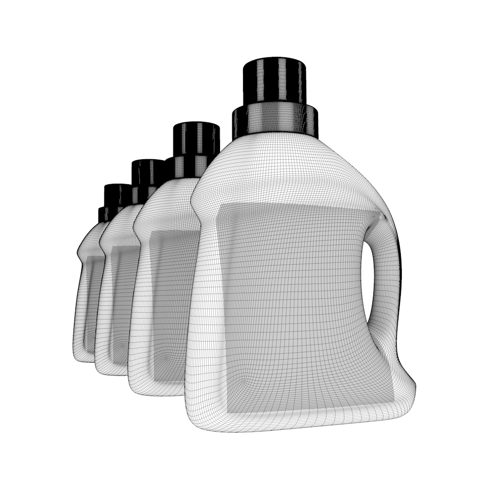 Liquid Detergent Bottle 3D model