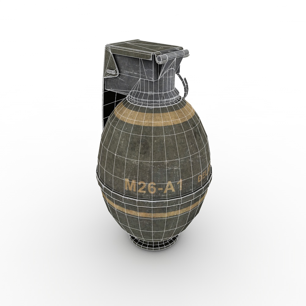 Модель M26 Grenade 3D