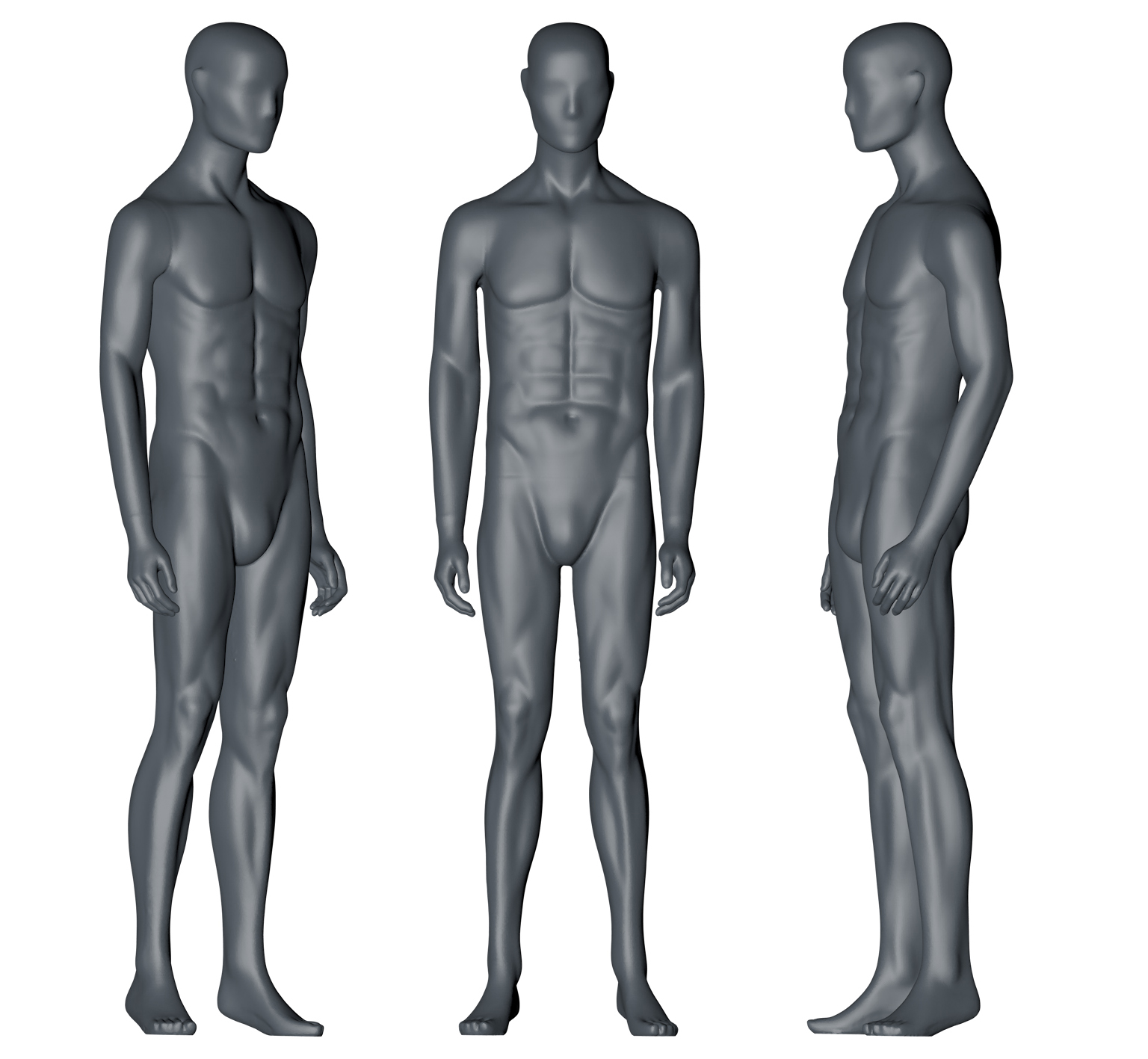 Standing Male Mannequin 3d printing model.