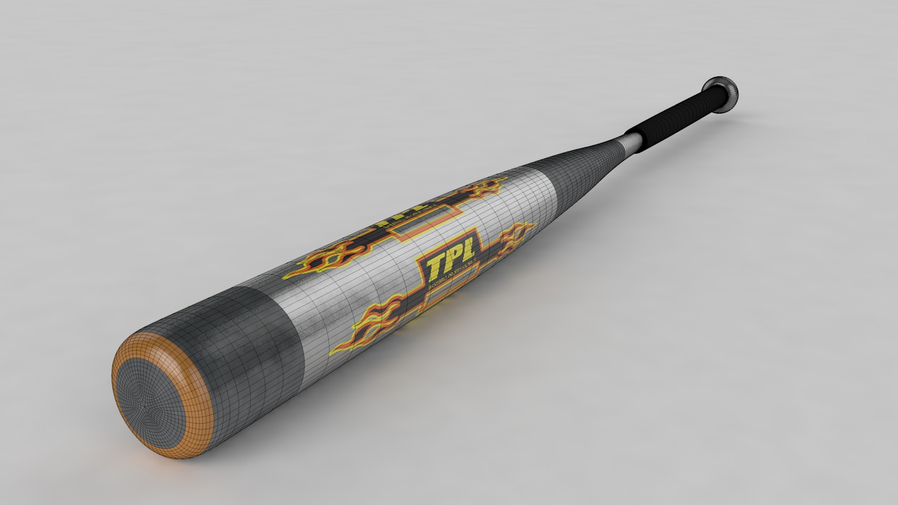 メタル野球用バット3Dモデル