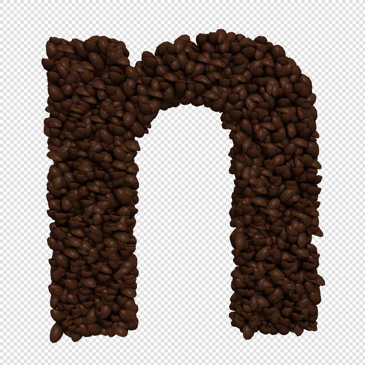Kávové abecedy písmena transparentní png