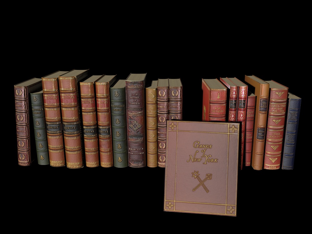 Oud boeken 3D-model