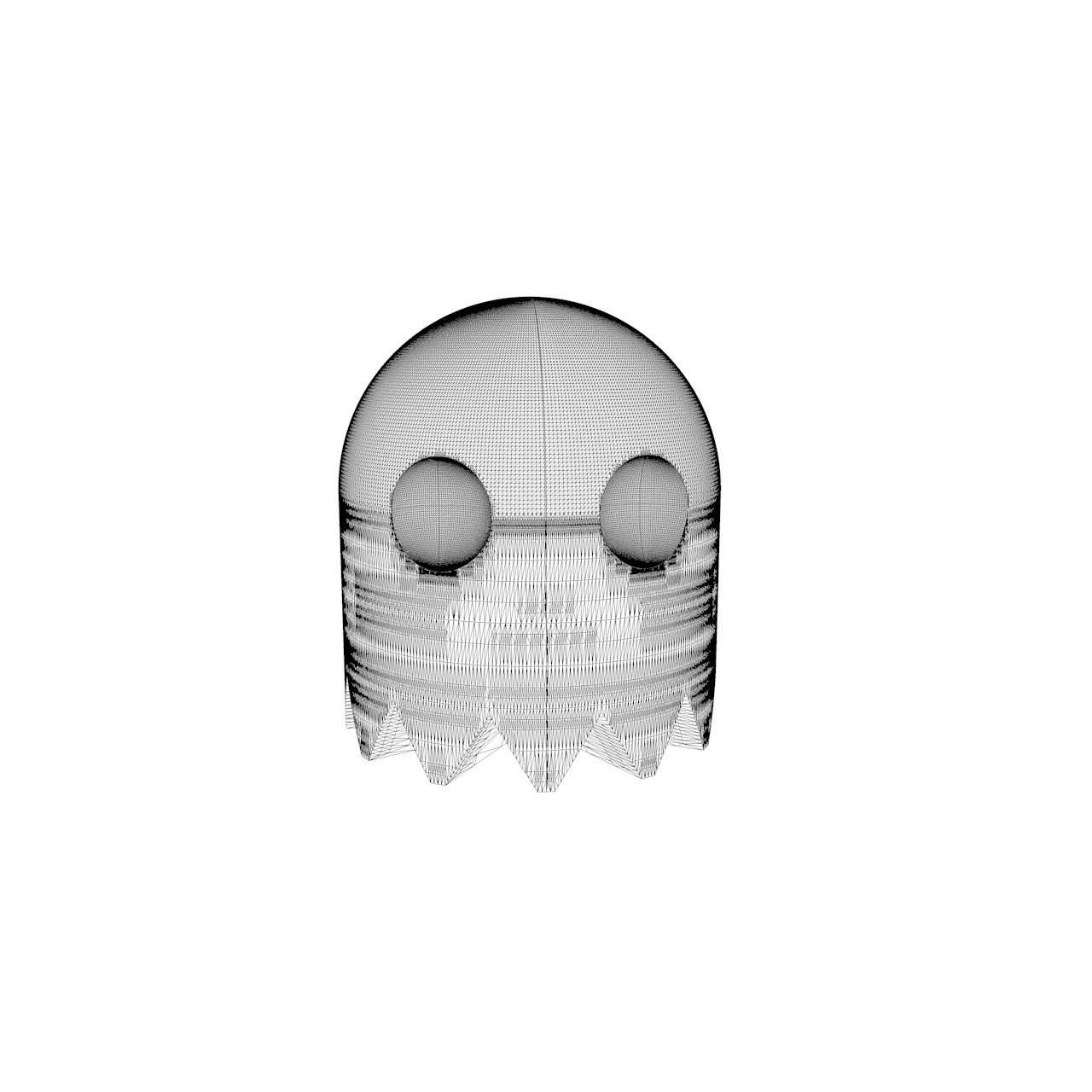 PacMan Ghost 3D-utskriftsmodell