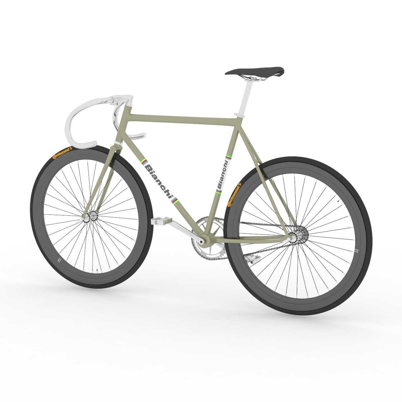赛车自行车3d模型