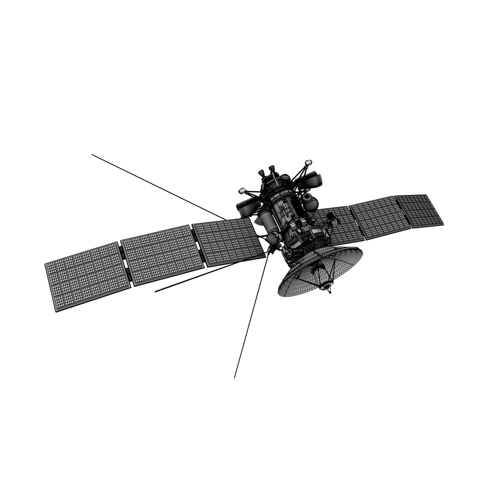 Satellitt 3D-modell
