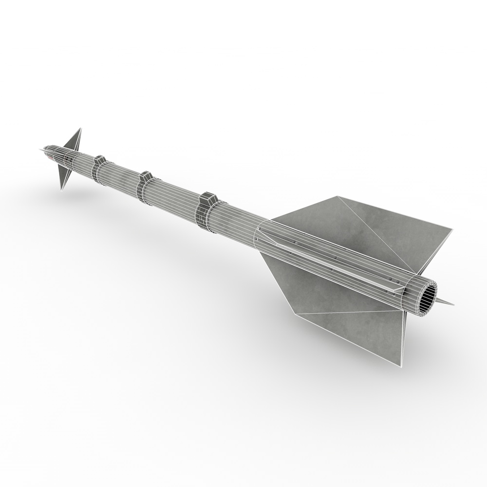 Sidewinder Rakete 3D-Modell