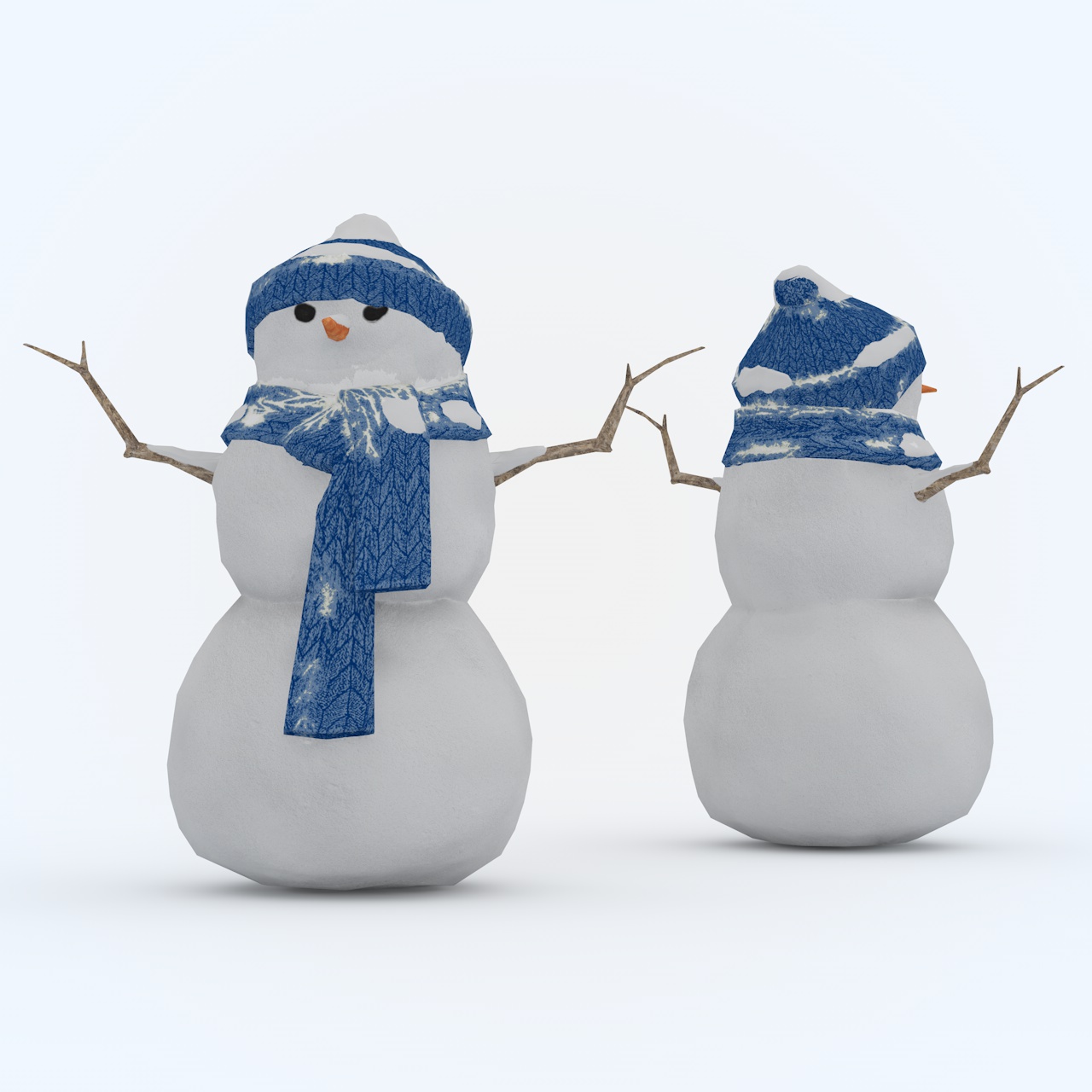 Snømann 3D modell