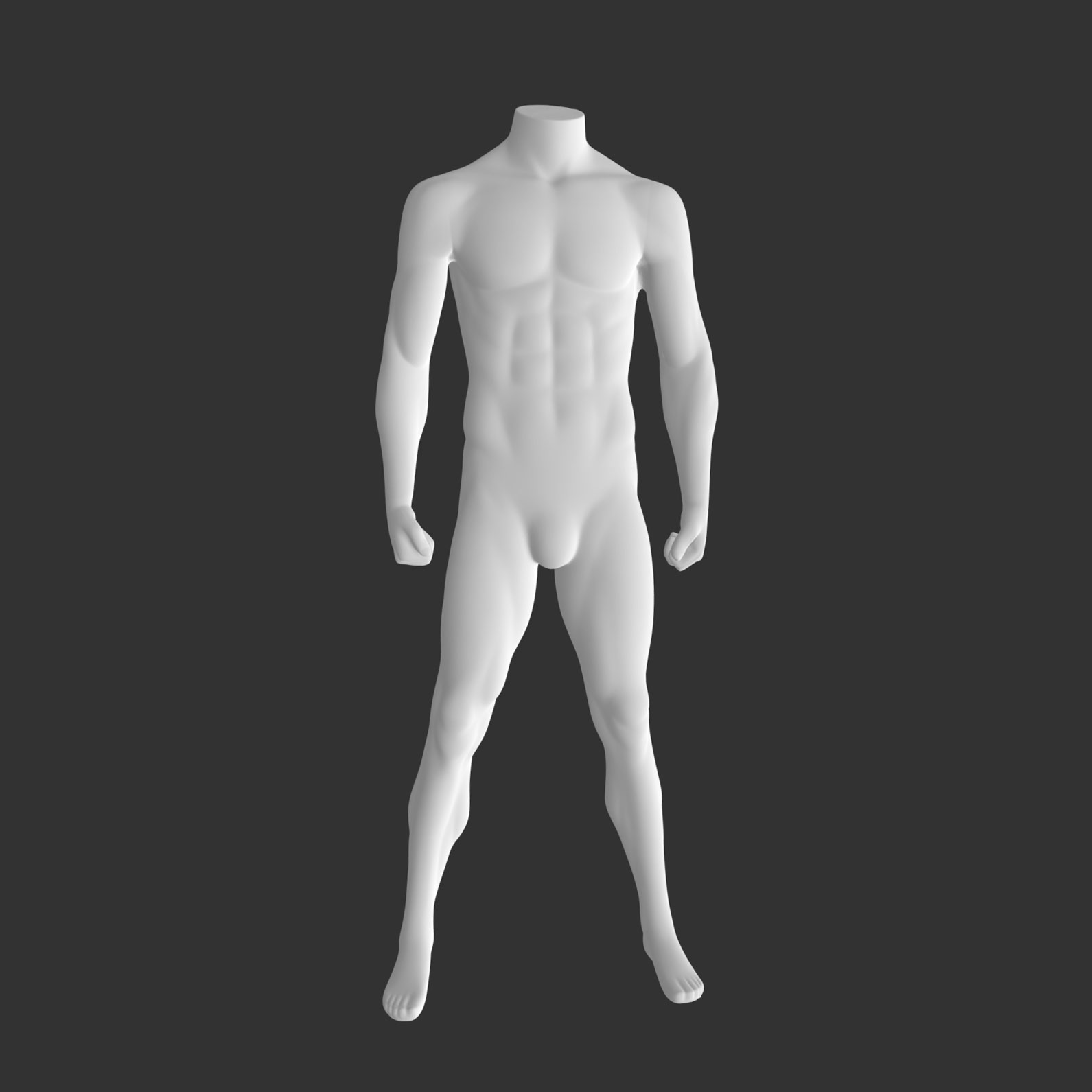 Druckmodell der männlichen Mannequine des Sports 3d