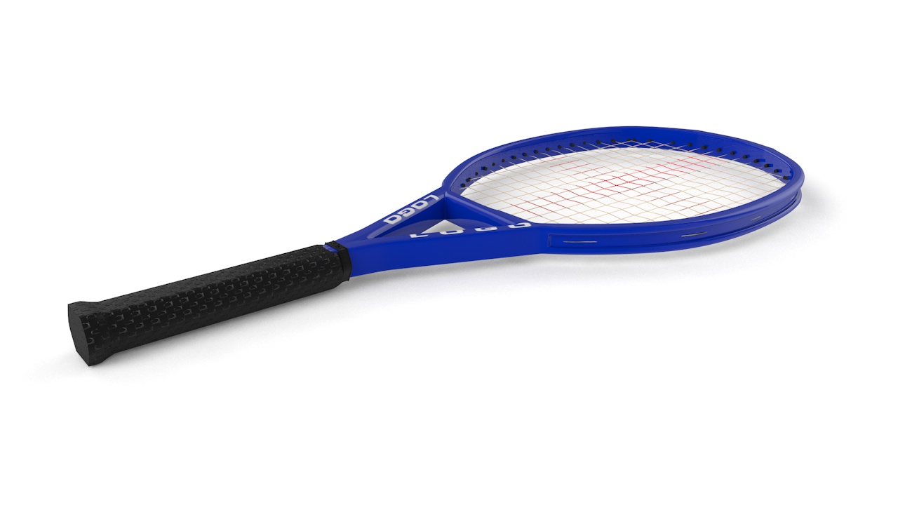 Modell des Tennisschlägers 3d
