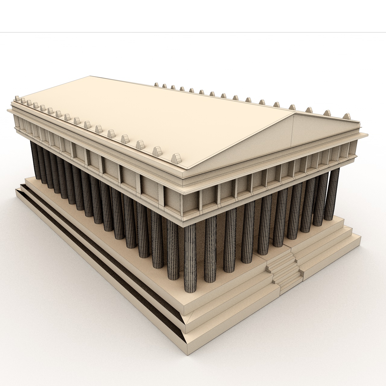 Das Parthenon 3D-Modell