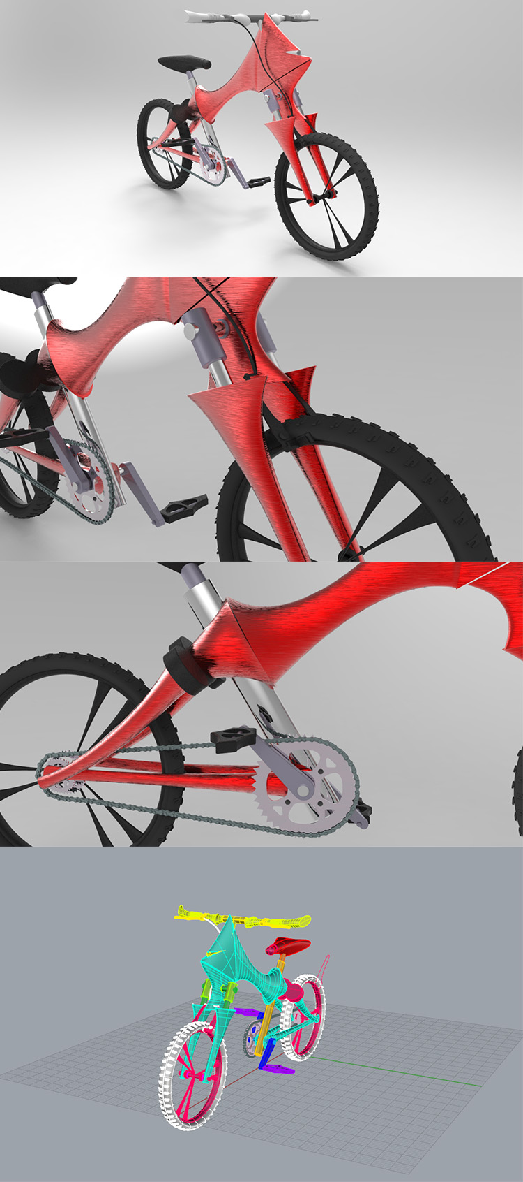 Bull Sports Bike Industry Design 3D Model