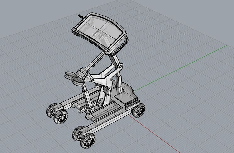 Rehabilitation training instrument industrial design 3D model