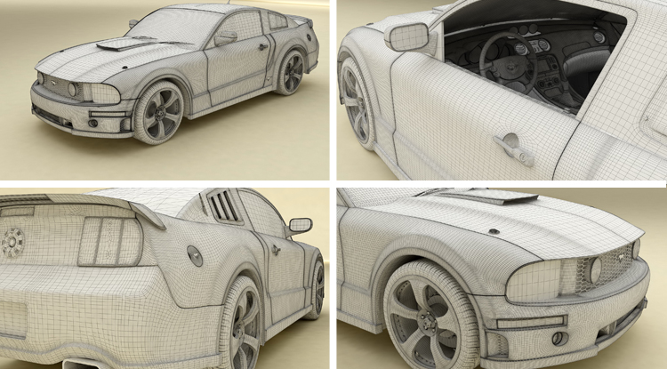 طراحی مدل خودروی ورزشی ورزشی