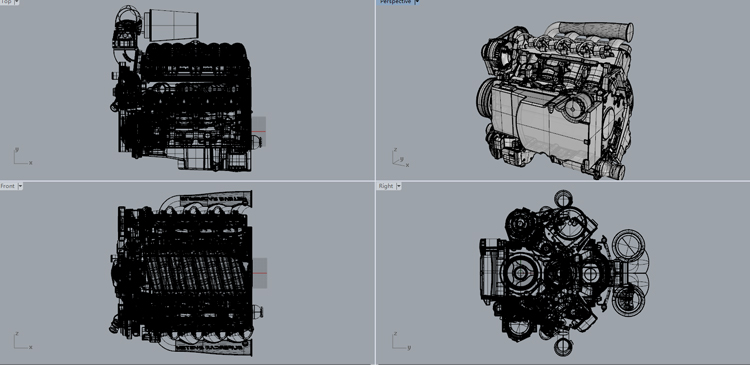 スーパーカーパワーシステム3Dモデル