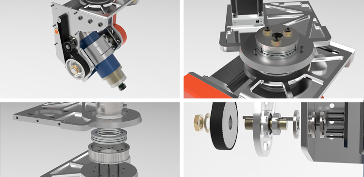 Axis milling head 3D model