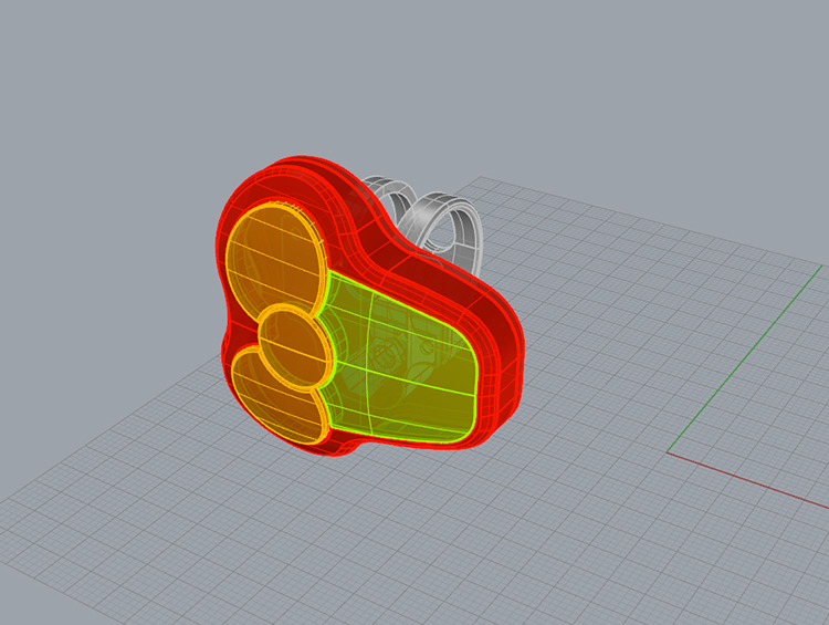 Smart bicycle instrument industrial design 3D model
