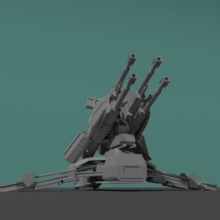 Cannon 3D model