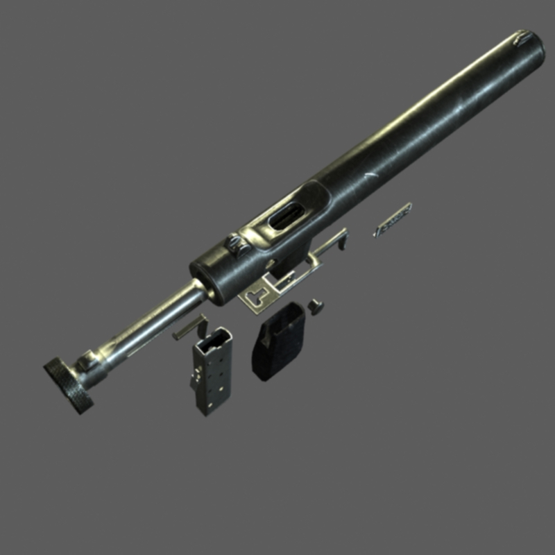 Welrod pisztoly 3d modell