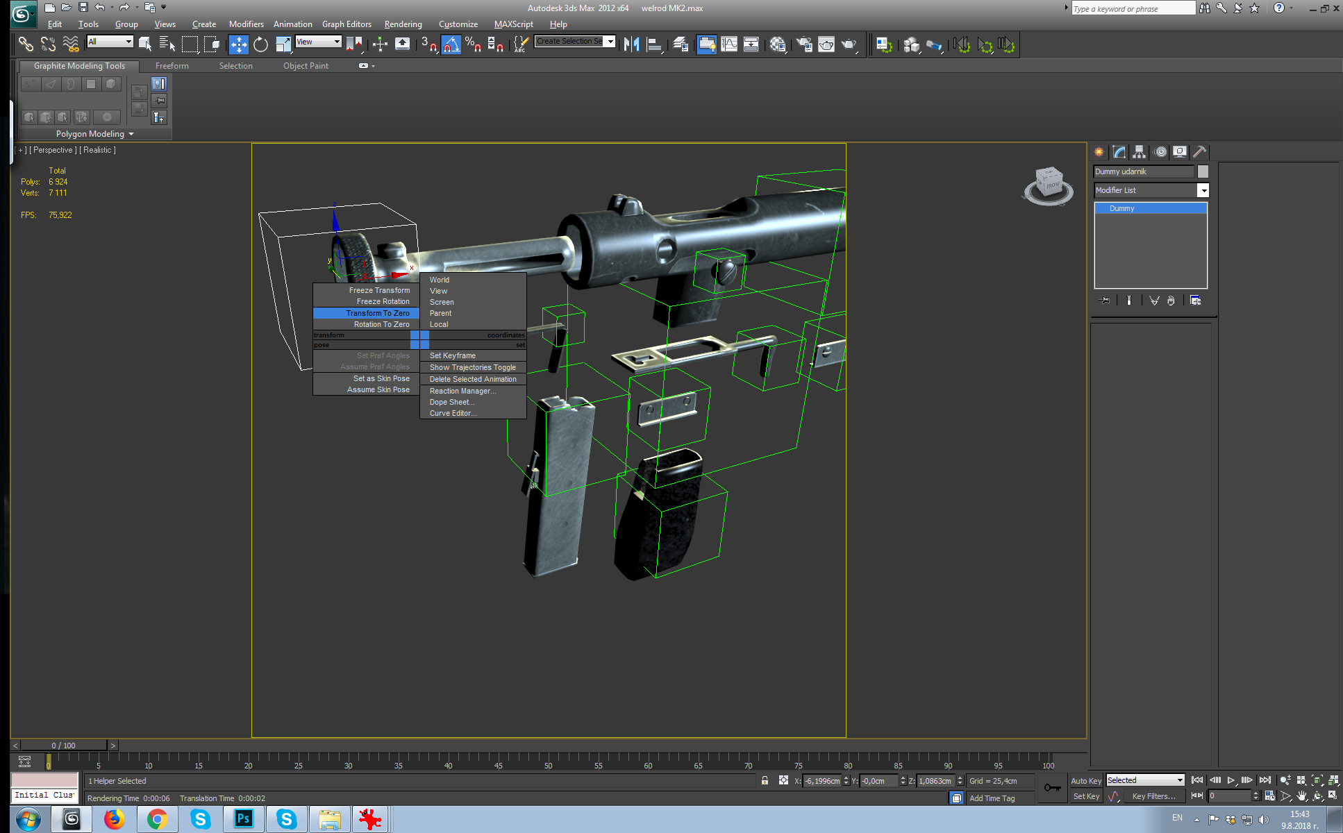 Welrod-pistool 3D-model