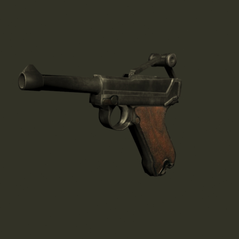 Luger pistool 3D-model