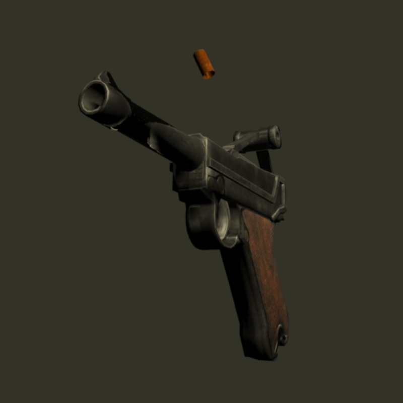 Luger pistool 3D-model