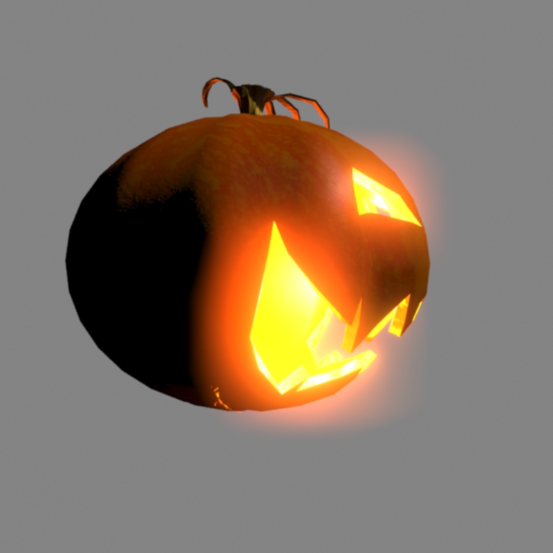 Cadılar Bayramı Balkabağı 3d modeli animasyon