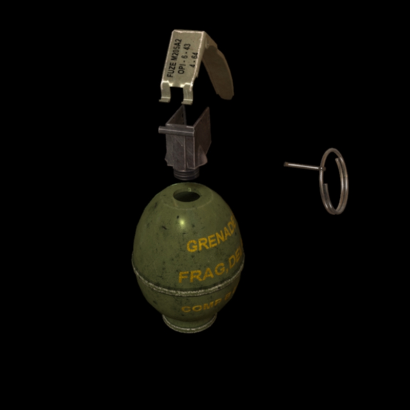 Modèle 3d de la grenade MP 26