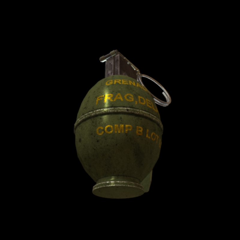 Modèle 3d de la grenade MP 26