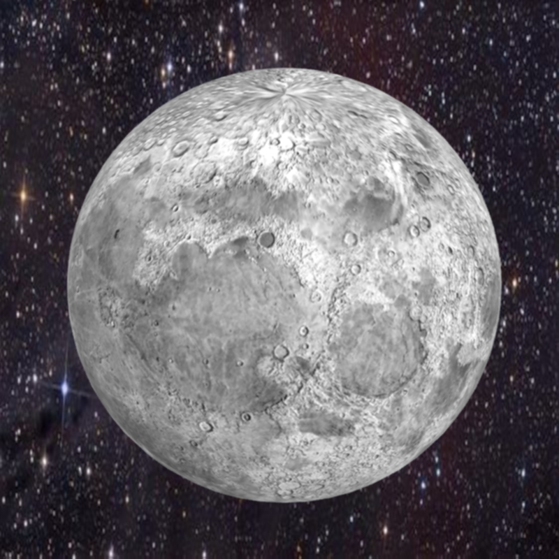 Luna modello 3d