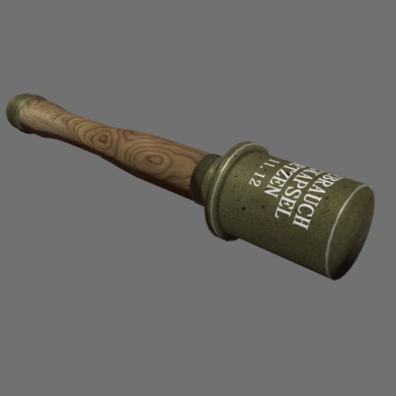 grenade modèle 3d