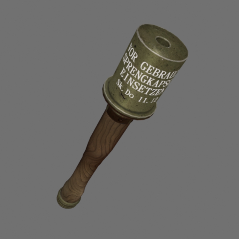 grenade modèle 3d