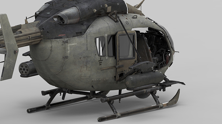 Gunship 3D model