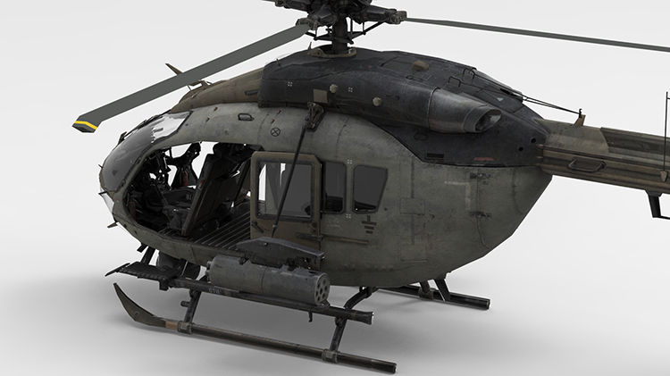 Gunship 3D model