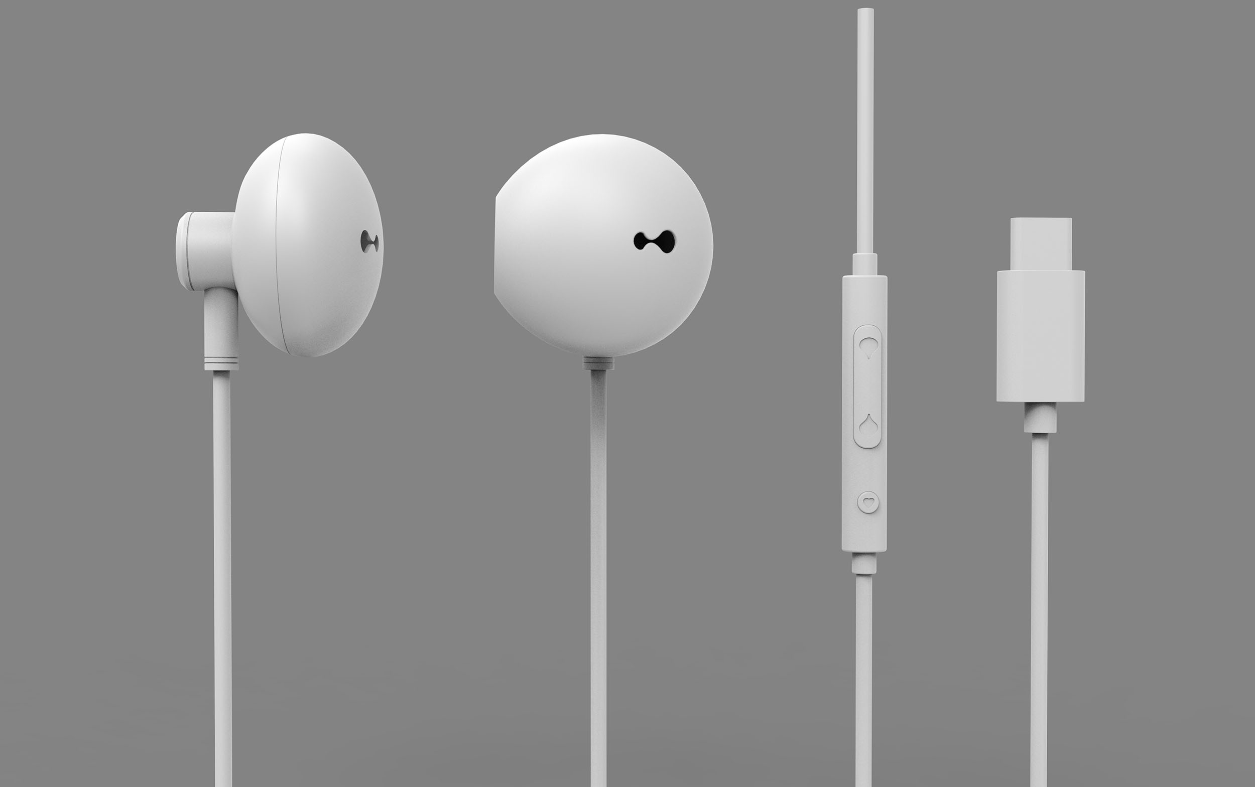 Urbeats in-ear hoofdtelefoons afstandsbediening 3d model