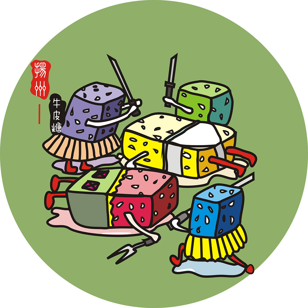 Yangzhou special food illustration