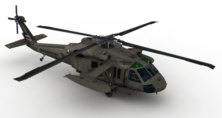 Модель Sikorsky UH-60 Black Hawk 3D