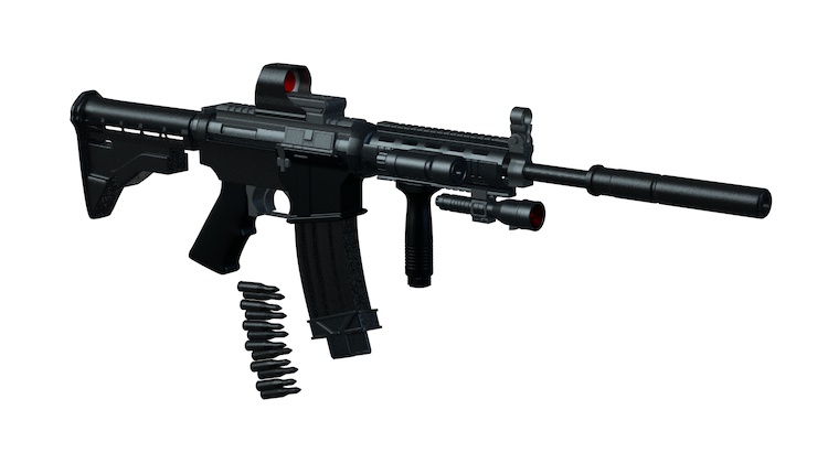 Carbine M4 3D-model