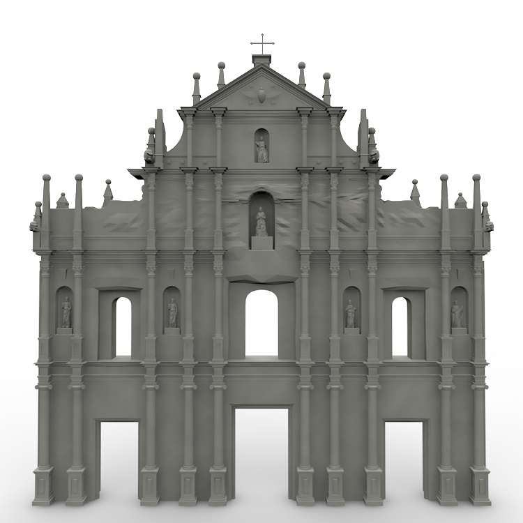Ruínas da Antiga Catedral de São Paulo 3D model