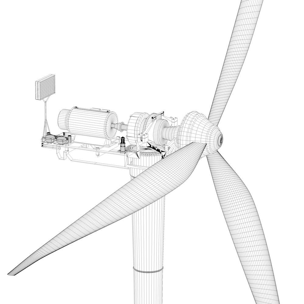 Wind Turbines 3d model