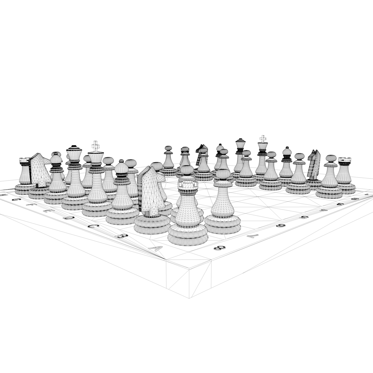 Шахматы 3д модель