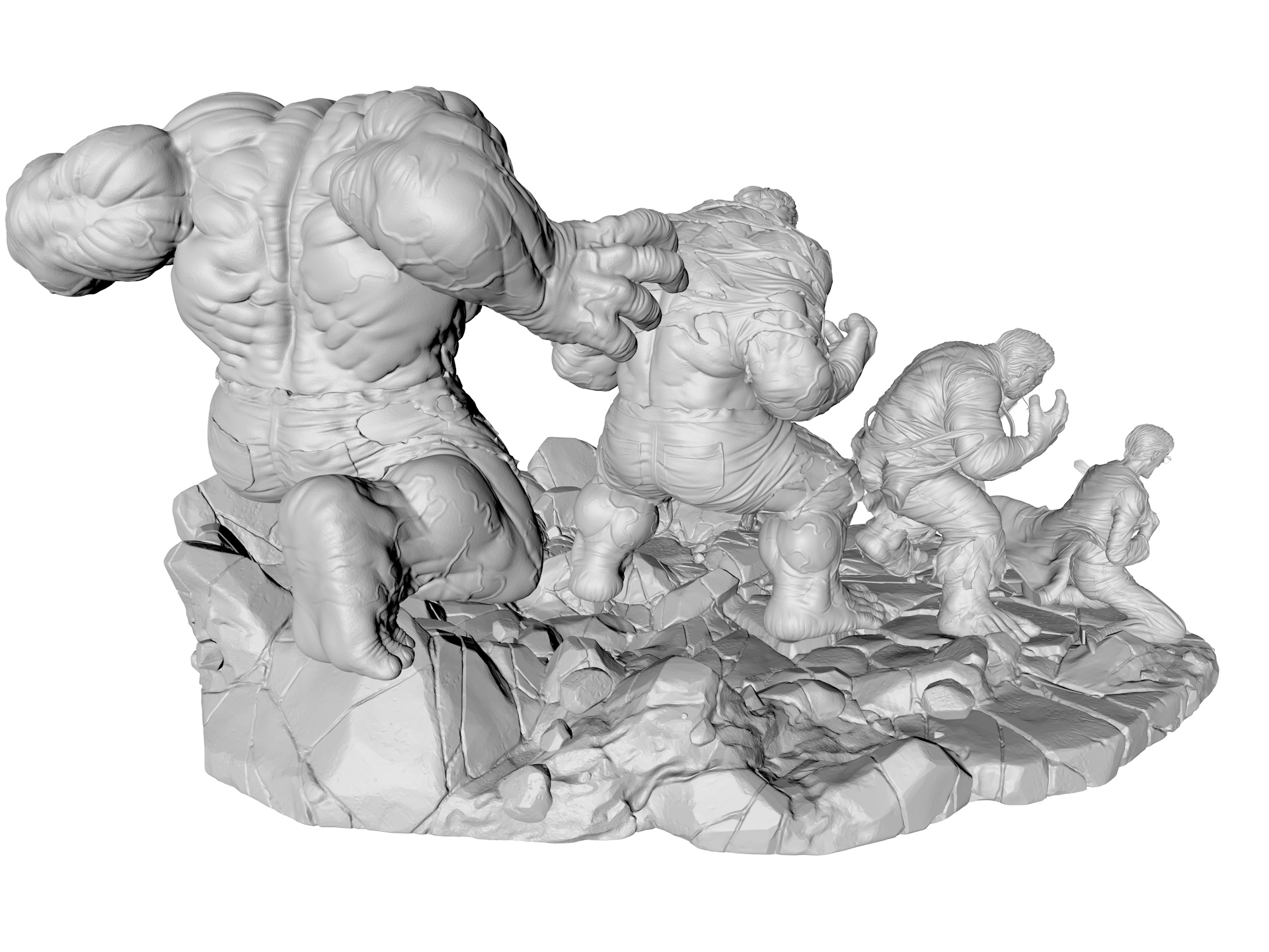 Hulk Transformation 3D-Druckmodell