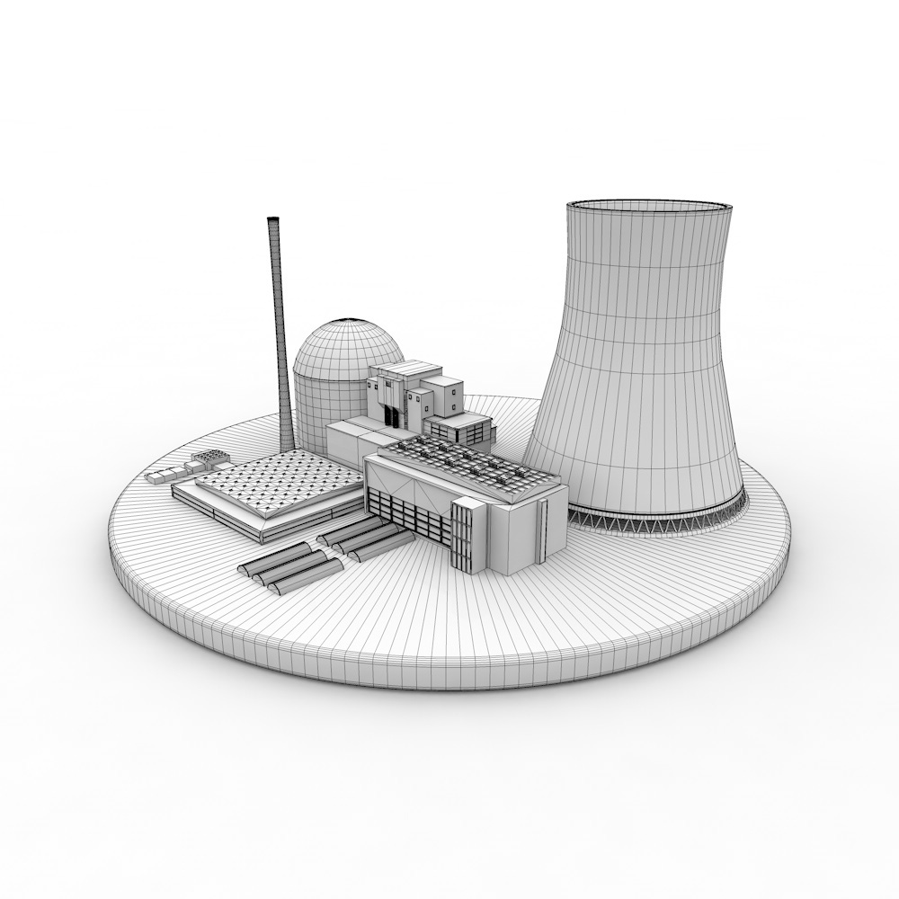 Nuclear Powerplant 3D model
