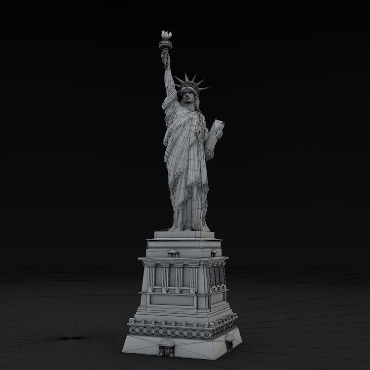 مجسمه آزادی مدل 3D