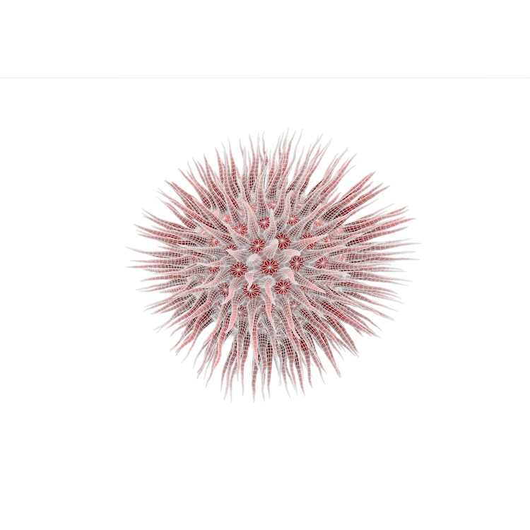Modelo 3D de vírus