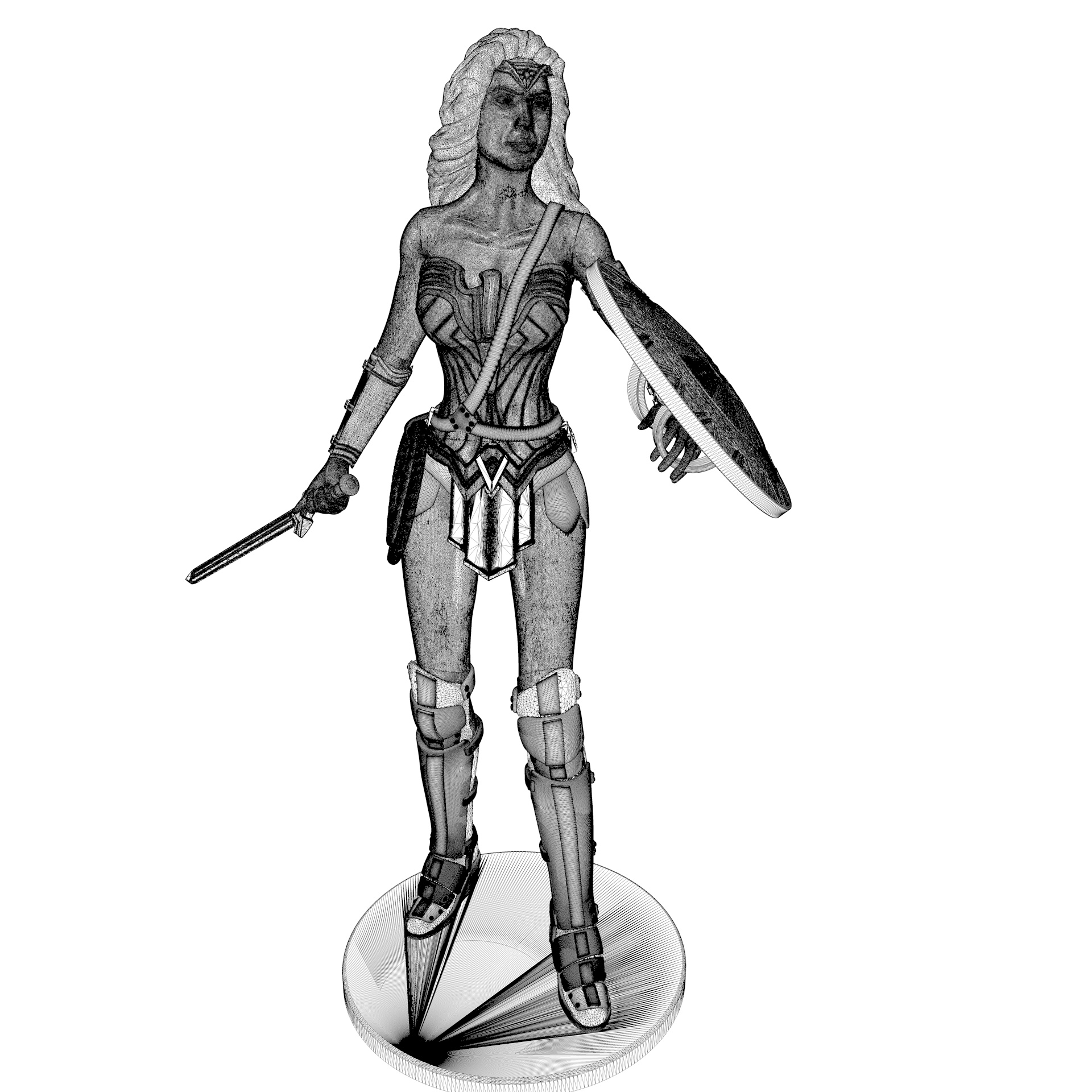 Wonder Woman 3d printing model