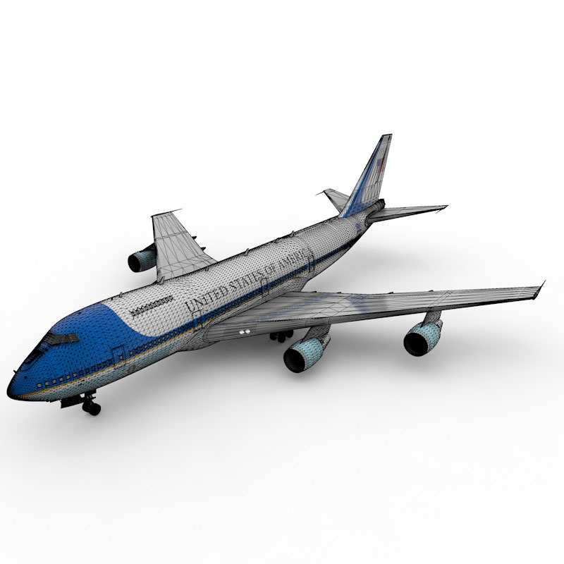 Air Force One 3d-modell