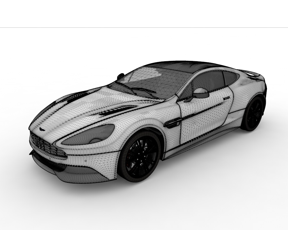 Aston Martin Vanquish 2012 3d model